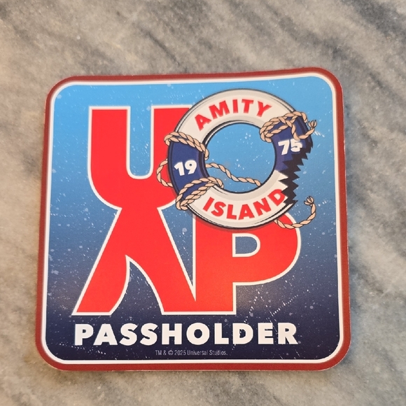 Universal | Accents | Universal Studios Amity Island Passholder Sticker ...